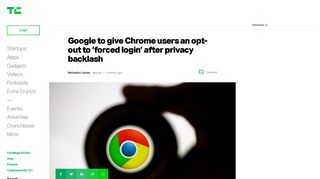 Google to give Chrome users an opt-out to 'forced login' after privacy ...