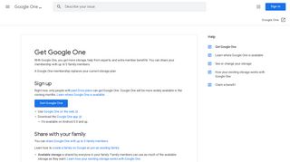 Get Google One - Google One Help - Google Support