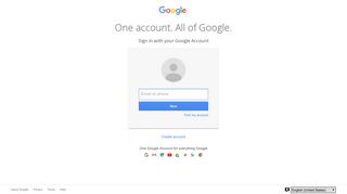 One account. All of Google. - Sign in - Google Accounts