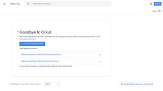 Orkut Help - Google Support