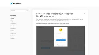 How to change Google login to regular MockFlow account - MockFlow ...