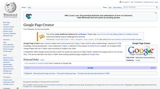 Google Page Creator - Wikipedia