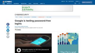 Google is testing password-free logins - CNBC.com