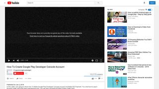 How To Create Google Play Developer Console Account - YouTube