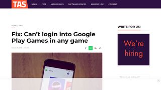 Fix: Can't login into Google Play Games in any game - The Android Soul