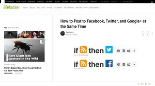 How to Post to Facebook, Twitter, and Google+ at the Same Time