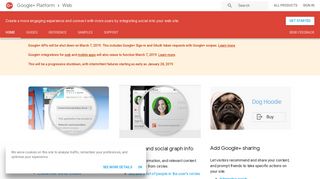 Google+ Platform for Web | Google Developers