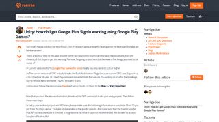 Unity: How do I get Google Plus Signin working using Google Play ...