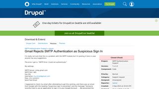 Gmail Rejects SMTP Authentication as Suspicious Sign In [#2080923 ...