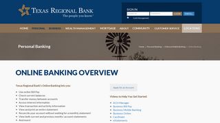 Online Banking - Texas Regional Bank