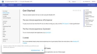 Get Started | G Suite Reseller API | Google Developers