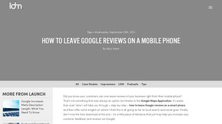 How To Leave Google Reviews On A Mobile Device