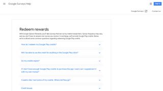 Redeem rewards - Google Surveys Help - Google Support