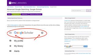 Google Scholar - Advanced Google Searching - Research Guides at ...