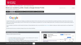 Create a Google Scholar Profile - Boost your academic profile ...