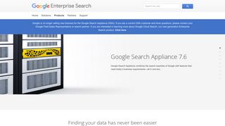 Google Search Appliance 7.6 - Google Enterprise Search