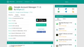 Google Account Manager 7.1.2 APK Download by Google LLC ...