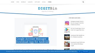 Google Account Manager APK Download for Android - DigitBin