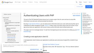 Authenticating Users with PHP | PHP | Google Cloud