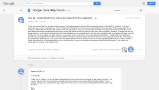 How do I access Google Drive without downloading the Drive ...