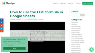 How to use the LOG formula in Google Sheets · Blog Sheetgo