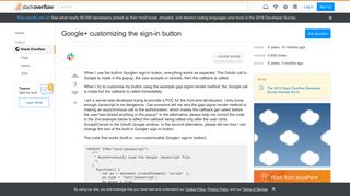 Google+ customizing the sign-in button - Stack Overflow