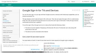 Google Sign-In for TVs and Devices | Google Identity Platform ...