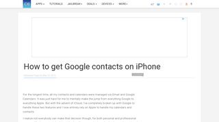 How to get your Google contacts onto your iPhone - iDownloadBlog