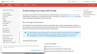 Authorizing Your App with Gmail | Gmail API | Google Developers