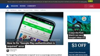 How to fix ''Google Play authentication is required'' error | AndroidPIT