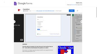 CheckItOut - Google Forms add-on - Google Chrome