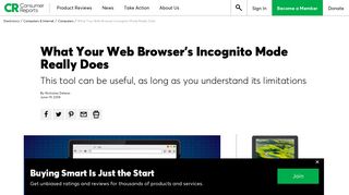What Your Web Browser's Incognito Mode Really Does - Consumer ...