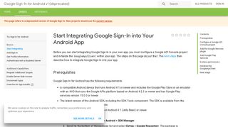Start Integrating Google Sign-In into Your Android App | Google Sign ...