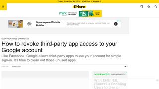 How to revoke third-party app access to your Google account | iMore