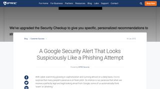 A Google Security Alert That Looks Suspiciously Like a Phishing - Vipre