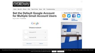 Set the Default Google Account for Multiple Gmail Account Users