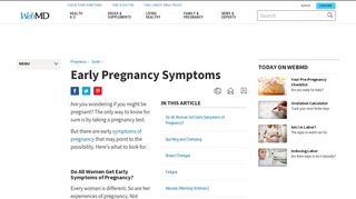 Pregnancy Symptoms: 10 Early Signs That You Might Be Pregnant
