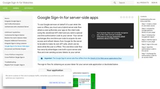 Google Sign-In for server-side apps | Google Sign-In for Websites ...
