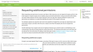 Requesting additional permissions | Google Sign-In for Websites ...