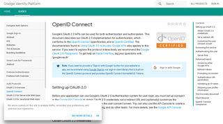 OpenID Connect | Google Identity Platform | Google Developers