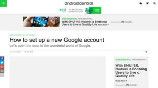 How to set up a new Google account | Android Central