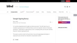 Google Signing Bonus - Blind