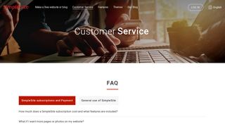 Customer Service | SimpleSite - SimpleSite.com