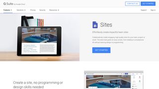 Google Sites: Build & Host Business Websites | G Suite