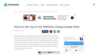 How to Set Up a Free Website Using Google Sites | Techwalla.com