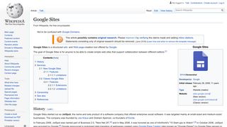 Google Sites - Wikipedia