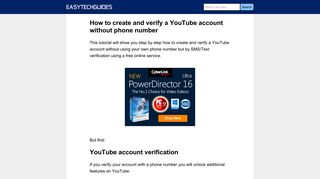 How to create and verify a YouTube account without phone number