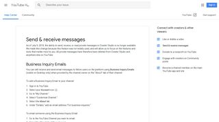 Send & receive messages - YouTube Help - Google Support