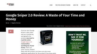 Google Sniper 2.0 Review: A Waste of Your Time and Money