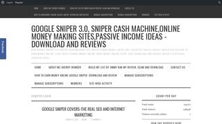 gsniper login – Google Sniper 3.0, Sniper Cash Machine,Online ...